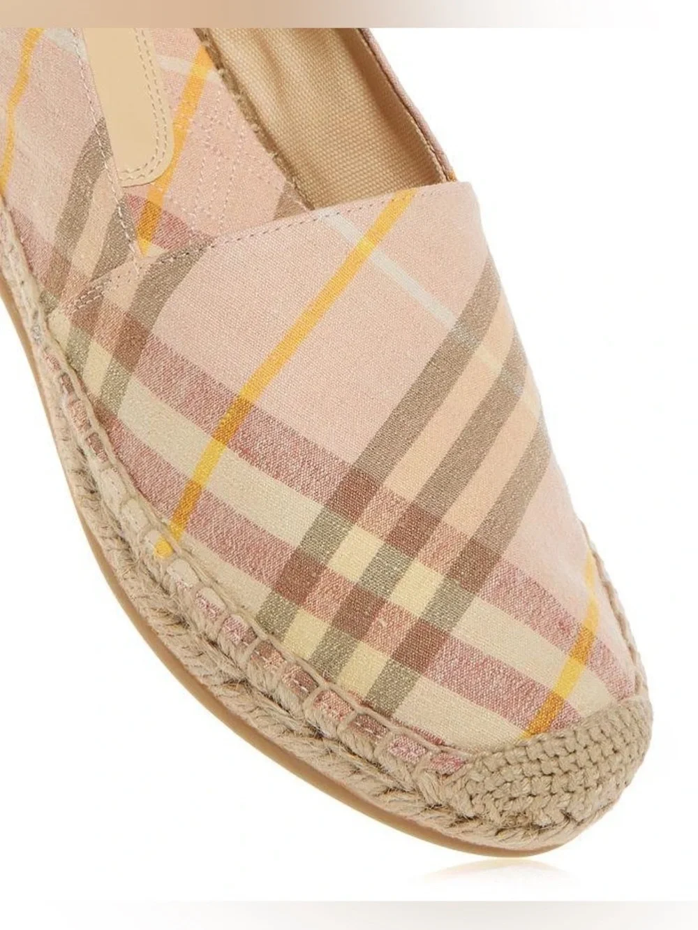 Burberry Women's Mews Check Espadrille Flats
